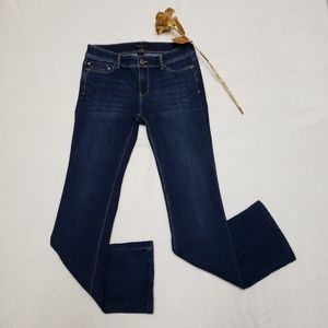 White House Black Market Boot Leg Rhinestone Jeans